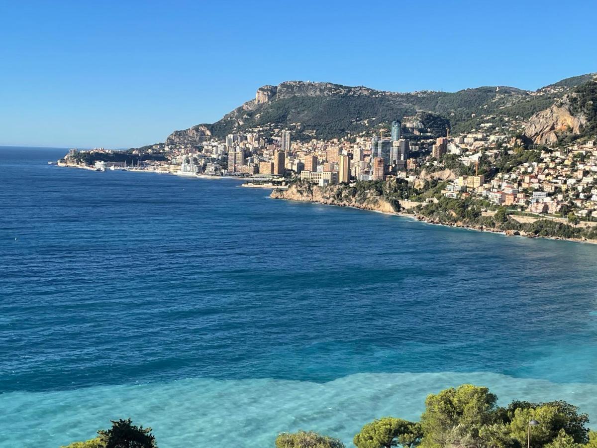 Aux Portes De Monaco Superbe T3 Vue Mer Roquebrune-Cap-Martin Eksteriør billede